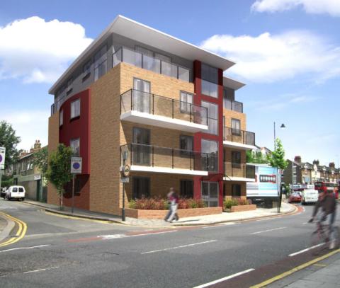 Artist's impression of an architectural project