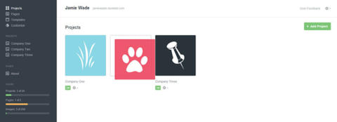 Screenshot of the Dunked interface