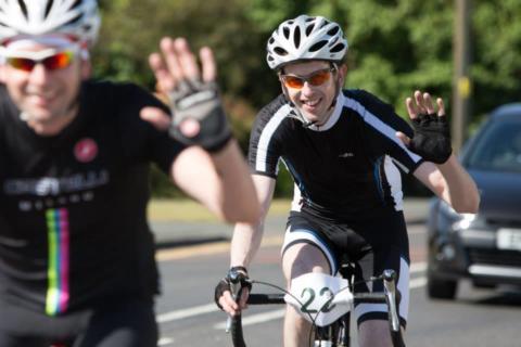 Michael and Dan raising money for Pedal For Poverty 2015