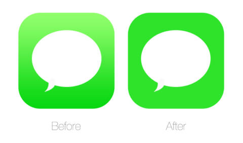 Comparison of the iOS7 weather app icons